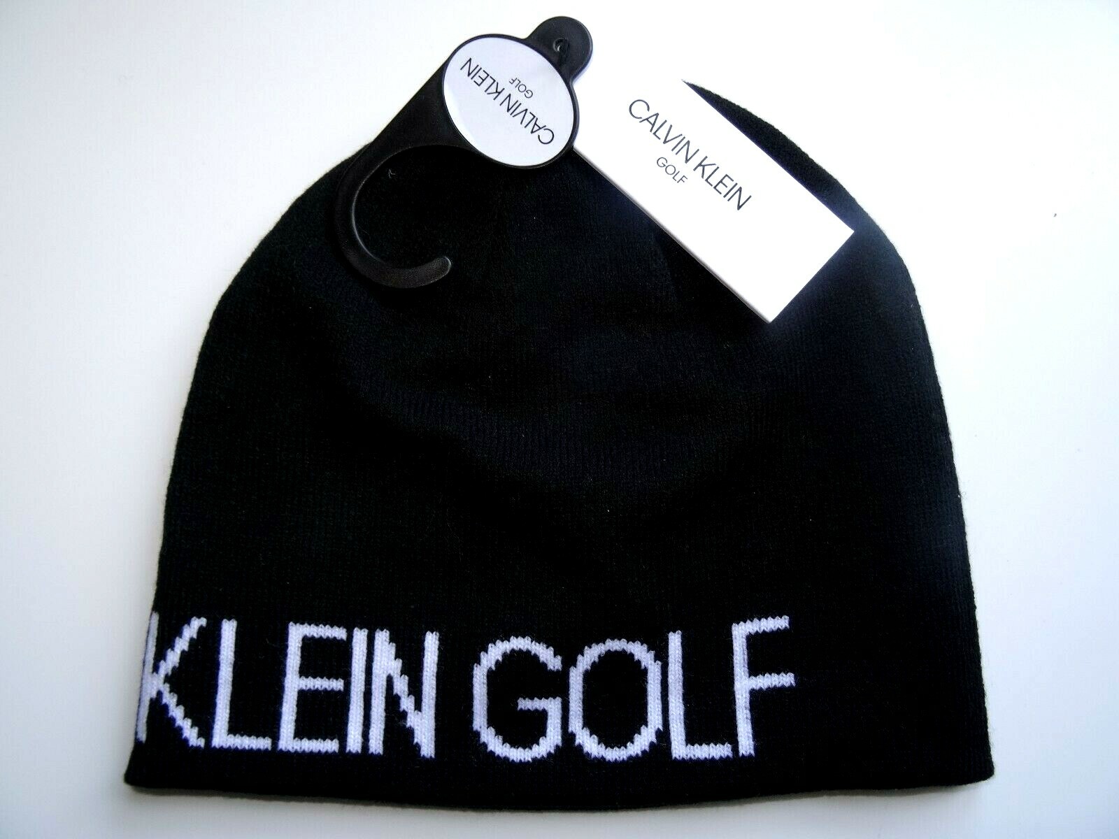 CALVIN KLEIN GOLF - Black Reversible BEANIE Toque Hat - OSFA New Tags