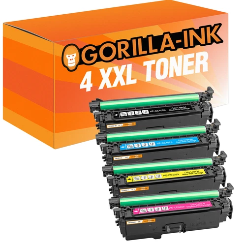 4 Toner XXL für HP CE400X CE401A CE402A CE403A 500 color M 551 DN M 551 N M551XH