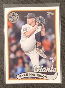 2024 Topps Series 1 Kyle Harrison 1989 Topps Baseball RC Giants #89B-95