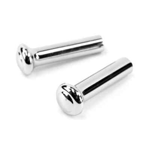 Mopar A B Body 62-76 POLISHED Stainless Door Lock Pull Knob - Pair - Detroit Muscle Technologies
