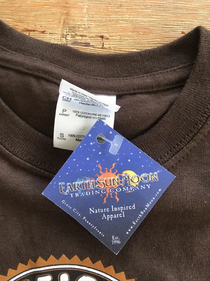 Camiseta Oficial S'More Tester Juvenil Pequeña Marrón 2009 Manga Corta NUEVA Foto 3 de 3