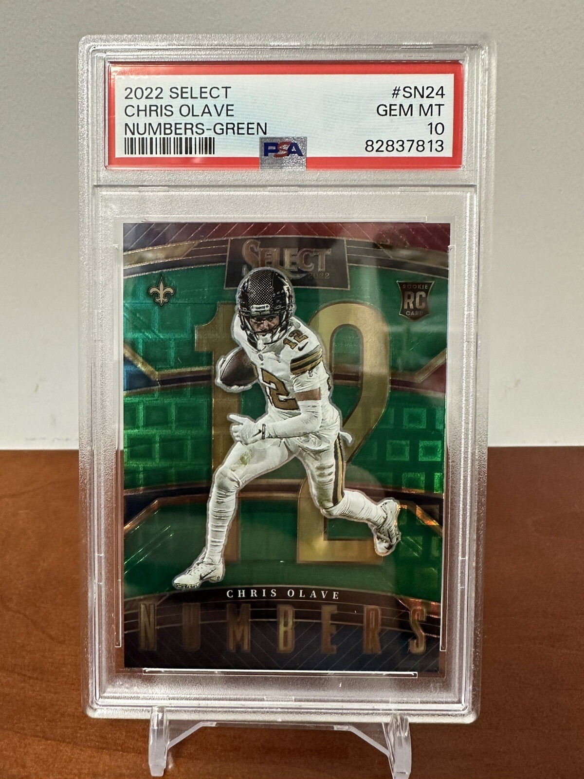 Chris Olave Panini Select Select Numbers #SN24 Green