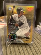 2018 Bowman Chrome Scout' Top 100 Eloy Jimenez Gold Refractor Rookie #45/50 Sox