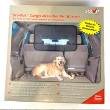 Pet Car Barrier Mesh Divider Back Seat  Safety Transport Cargo Area 36" x 22"
