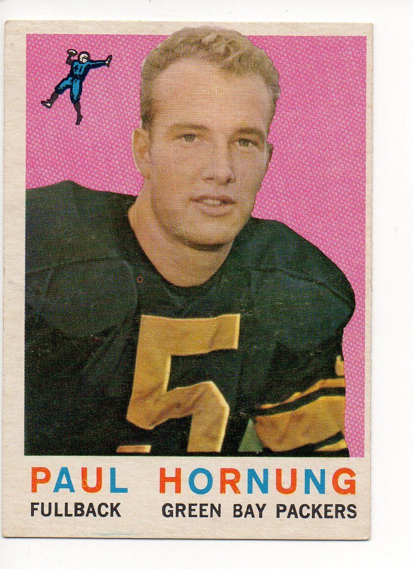 1959 Topps Football Card #82 Paul Hornung-Green Bay Packers 1959 Topps Football Card #82 Paul Hornung-Green Bay Packers
