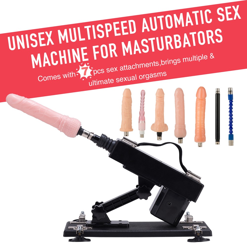 SENSUA Electric Love Sex Machine w/7 attachment Male Women Automatic Sex Toy Men