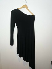 bnwt new NASTY GAL DRESS SIZE 10 OFF SHOULDER BLACK SHIFT B