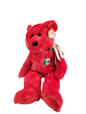 1999 OSITO the Mexican Bear TY Beanie Buddy Original 14" Red Plush w/TAG