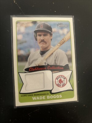 2014 MLB Topps Heritage Clubhouse Collection G/U Jersey Relic #CCR-WB Wade Boggs