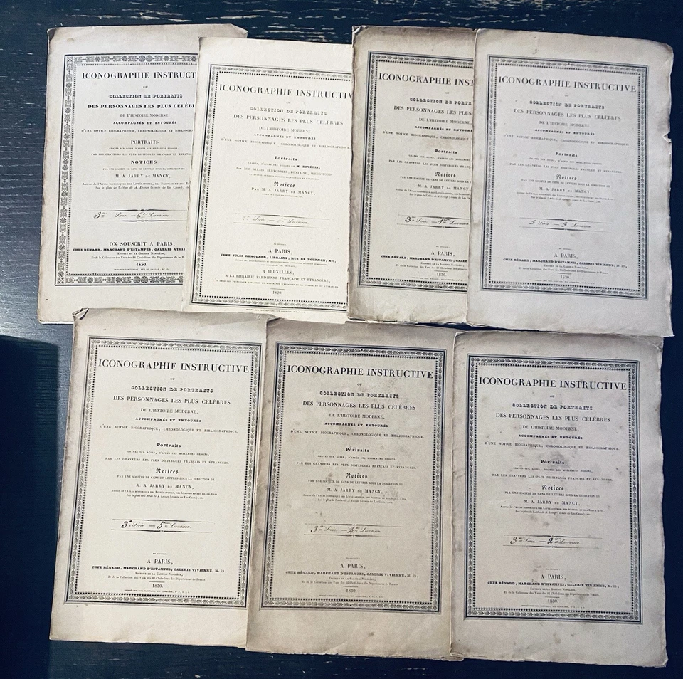 ICONOGRAPHIES INSTRUCTIVES ou COLLECTIONS DE PORTRAITS - 1829 - TRÈS RARE - Photo 1/4