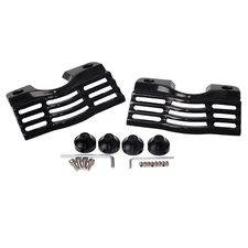 Finned Slotted Spark Plug-Head Covers For Harley Road Street Tri Glide FLHX FLHR