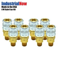 8 pcs Heavy Duty Quick Coupler Air Hose Connector Fittings 1/4 NPT I / M Style