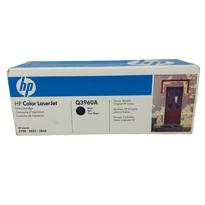 HP Color LaserJet Black Toner Cartridge Q3960A Genuine HP2550
