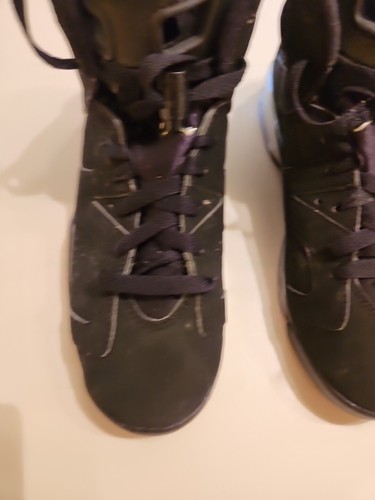 Size 5Y (GS) - Jordan 6 Retro Mid Chrome Black Z1 Nike - Picture 5 of 8