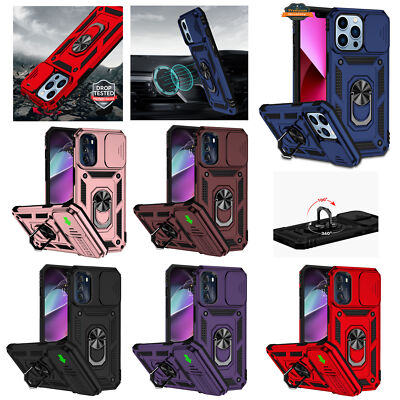 For Google Pixel 9 Pro XL Shockproof Bumper Camera Lens & Ring Stand Case Cover