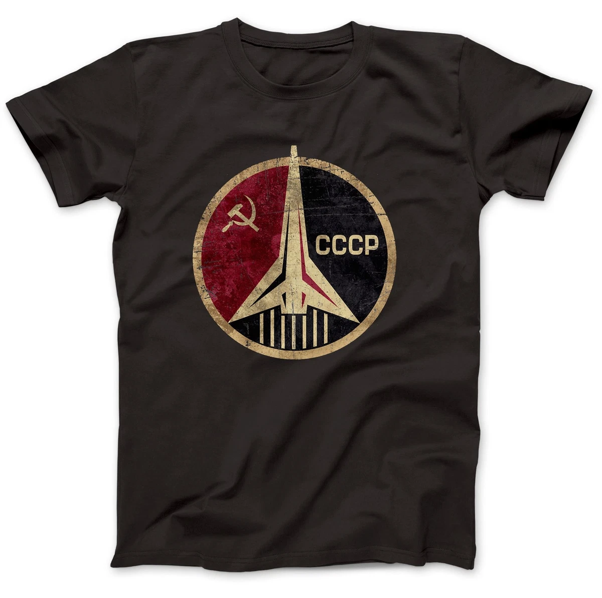 A fondo élite asistencia CCCP Russian Soviet USSR T-Shirt 100% Premium Cotton Hammer And Sickle |  eBay