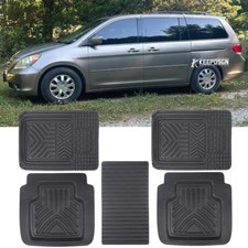 5pcs Black Floor Mats Liner All-weather Waterproof For Honda Odyssey 2011-2017