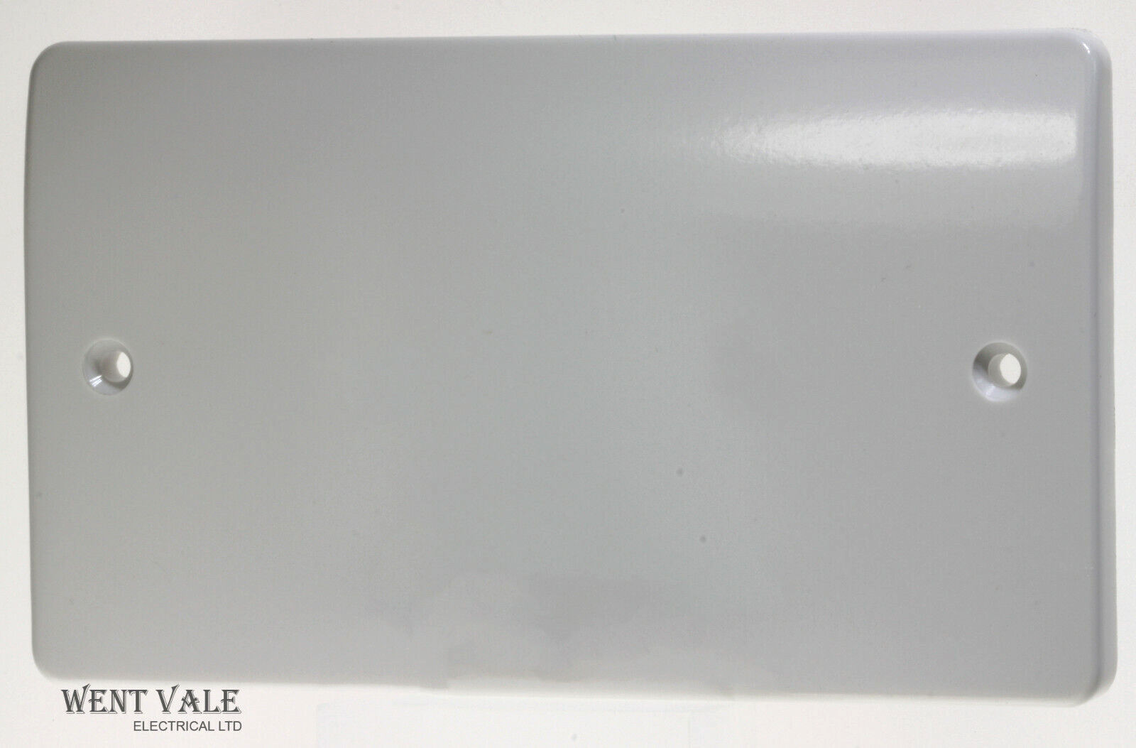 MK Logic Plus - K3828 WHI - 2 Gang White Moulded Blank Plate New