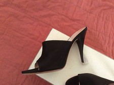 SPORTMAX SANDALI N. 39 COLORE NERO IN TESSUTO