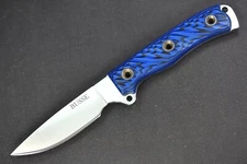 2011 Busse Custom L.C.A.B.S. .15" Convexed Satin Blade, Textured Blue/Black G10