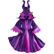 Disney Store Sleeping Beauty Maleficent Costume with Plush Headpiece 11/12 NIP