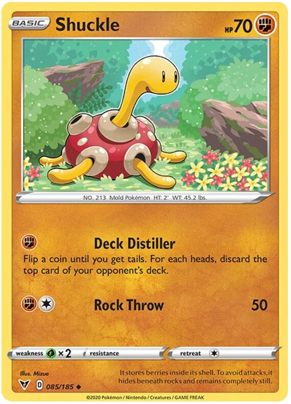 Shuckle Pokemon TCG Card 085/185 | eBay