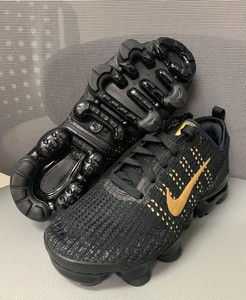 nike air vapormax flyknit 3 gold and black