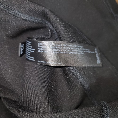 Eileen Fisher Black Crop Pants PM Petite Medium, TENCEL Blend, Stretch, Pull-On - Picture 8 of 9