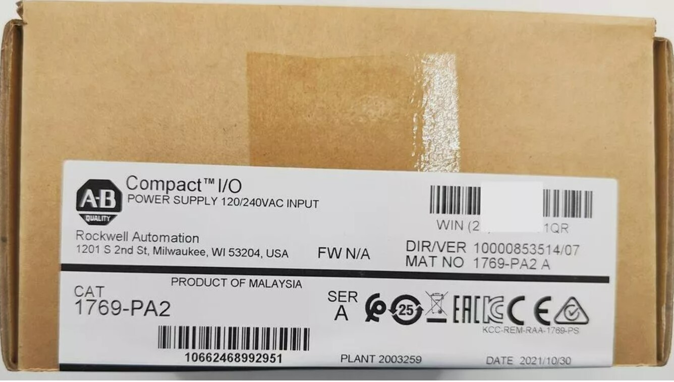 New Factory Sealed AB AB 1769-PA2 /A Compact Power Supply Input Module