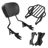 Sissybar + GepäCkträGer KI FüR Harley Davidson CVO Road King 2013 Schwarz