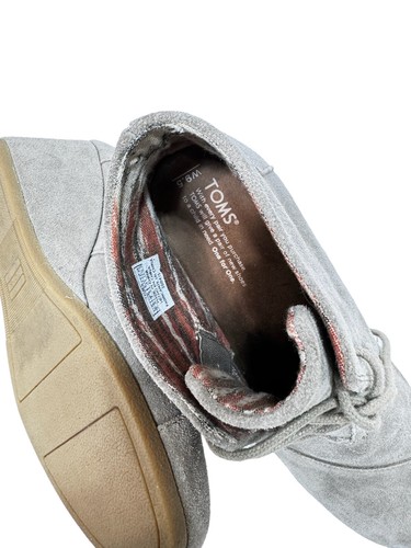TOMS Kala Sand Desert Wedge Lace Up Bootie Boots Womens Sz 9.5 - Picture 6 of 8