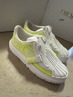 NIB $1190 Christian Dior Women ID Logo Sneakers Open Yellow NIB $1190 Christian Dior Women ID Logo Sneakers Open Yellow