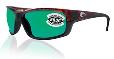 Costa Del Mar Jose Tortoise Frame Green Mirror 580 Glass Polarized Lens
