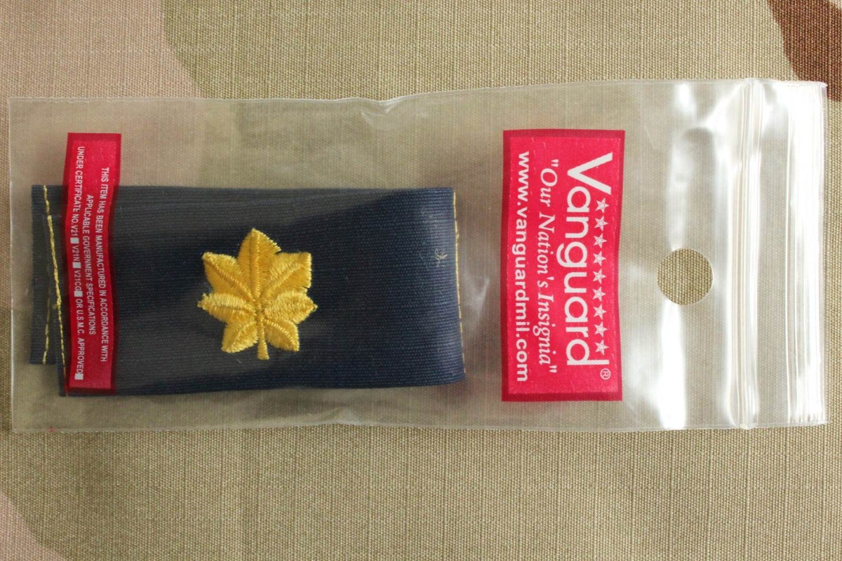 USN US NAVY OFFICER O-4 LT COMMANDER RANK EMBROIDERED