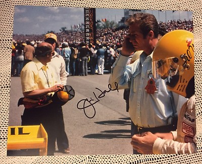 Jim Hall Signed 8 X 10 Photo Indy 500 Chaparral Cars Auto Racing Constructor