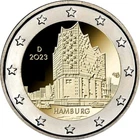Germany - 2 Euro Commemorative 2023 Hamburg State UNC  FREE SHIPPING