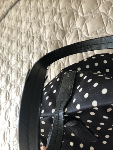 kate spade black avenue taden black and white polka dot diaper bag - Picture 2 of 9