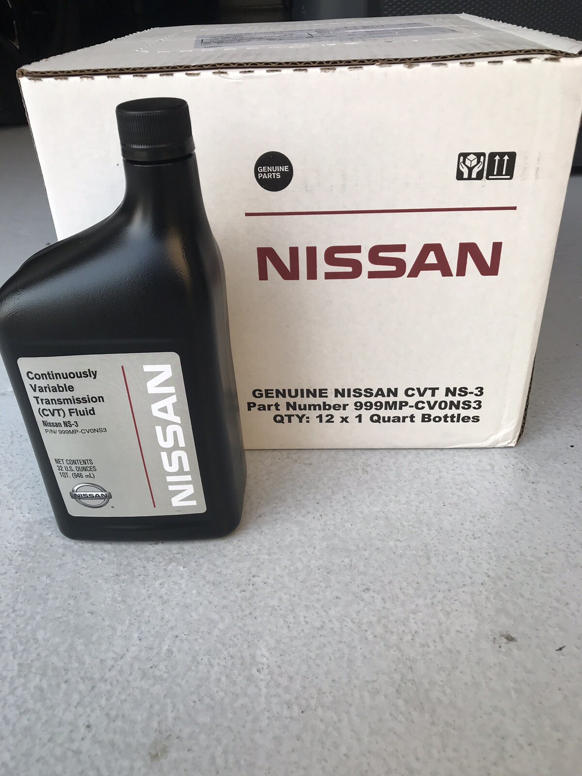 Genuine Nissan NS3 CVT Transmission Fluid 12 Quarts. 999MPCV0NS3 eBay
