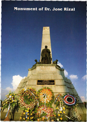 PC PHILIPPINES, MONUMENT OF DR JOSE RIZAL, Modern Postcard (b60430)