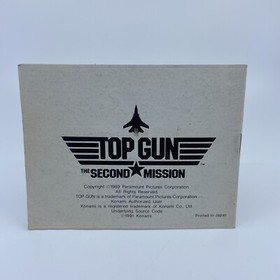 Notice Nintendo NES Top Gun The Second Mission Tr&egrave;s Bon &Eacute;tat Rare - Version ESP