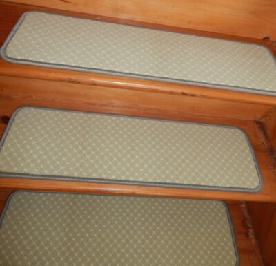   13 STEP 9'' x 30'' + Landing 28'' x 30'' Stair Treads Staircase WOVEN WOOL .