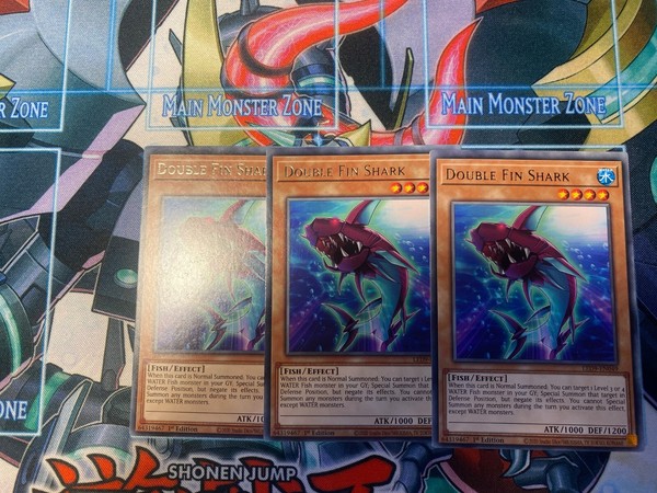 Yu-Gi-Oh! Double Fin Shark LED9-EN049 Rare 1st Edition NM English Playset x3