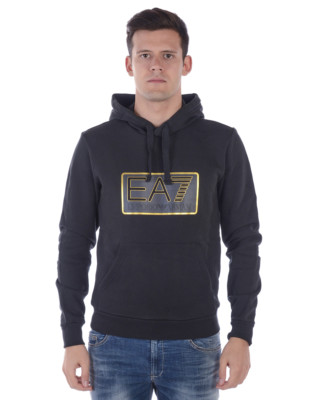 Emporio Armani Ea7 Sweatshirt Hoodie Cotton Men Black 6ZPM17PJ07Z 1200