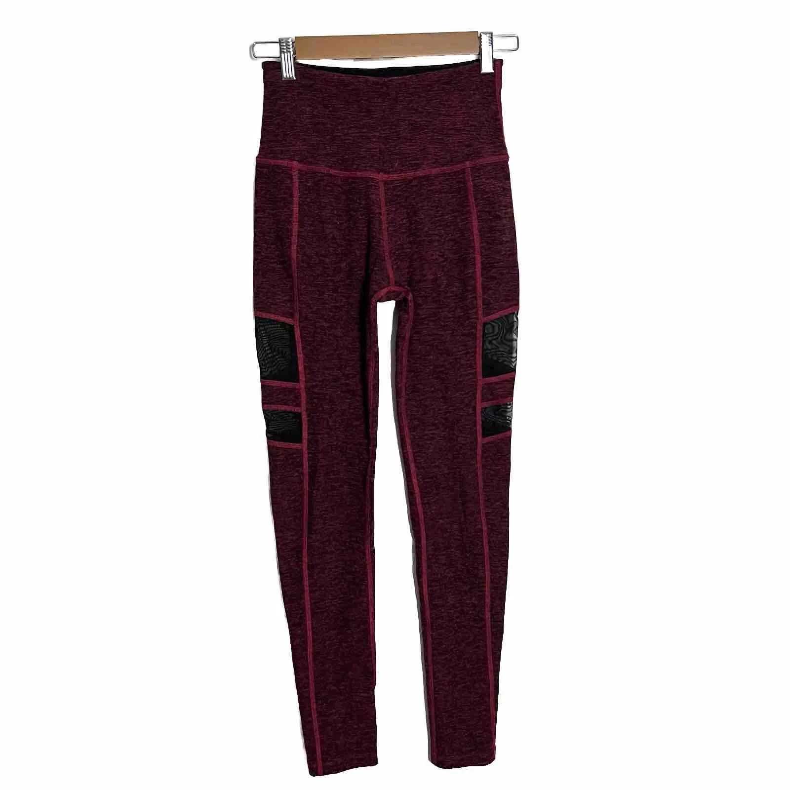 beyond-yoga iconic spacedye mesh high waisted leggings