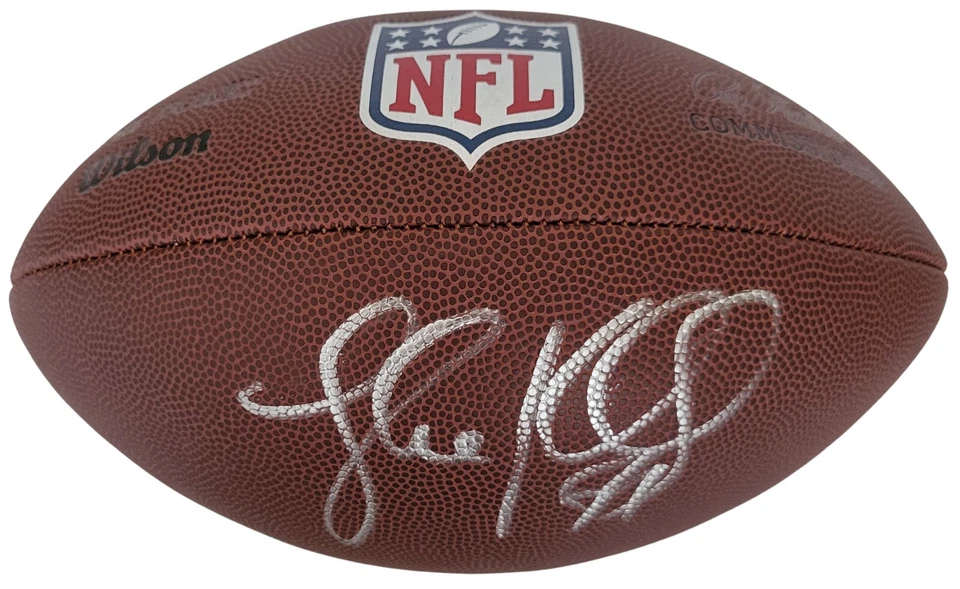 Футбольный мяч с автографом Люка Куечли с сертификатом подлинности Carolina Panthers NFL Duke - Изображение 2 из 3