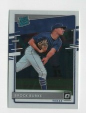 2020 Donruss Optic Baseball Rated Rookie BROCK BURKE TEXAS RANGERS #40