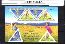 DEVA040, NUEVA ZELANDA, 95, DEPORTES INFANTILES,  1371/72 + H.B. 100