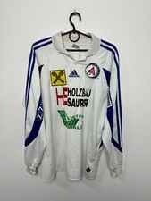 SV REUTTE 2003/2004 MATCH WORN FOOTBALL LONG SLEEVE #16 ADIDAS SHIRT JERSEY SZ L