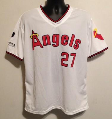 mike trout white jersey
