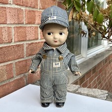 Vintage 1930s BUDDY LEE Denim Overalls Engineer Store Advertising Doll Rare